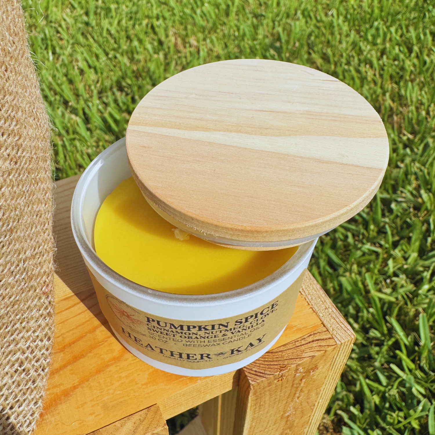 Beeswax Candle, Pumpkin Spice - LIMITED EDITION