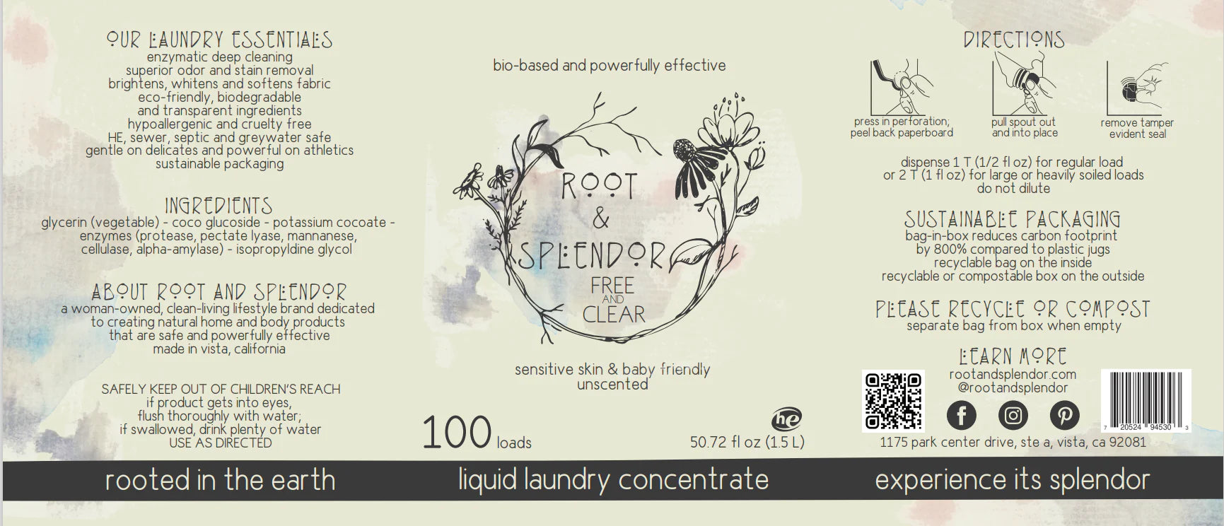 Laundry Soap Concentrate, 101 Loads