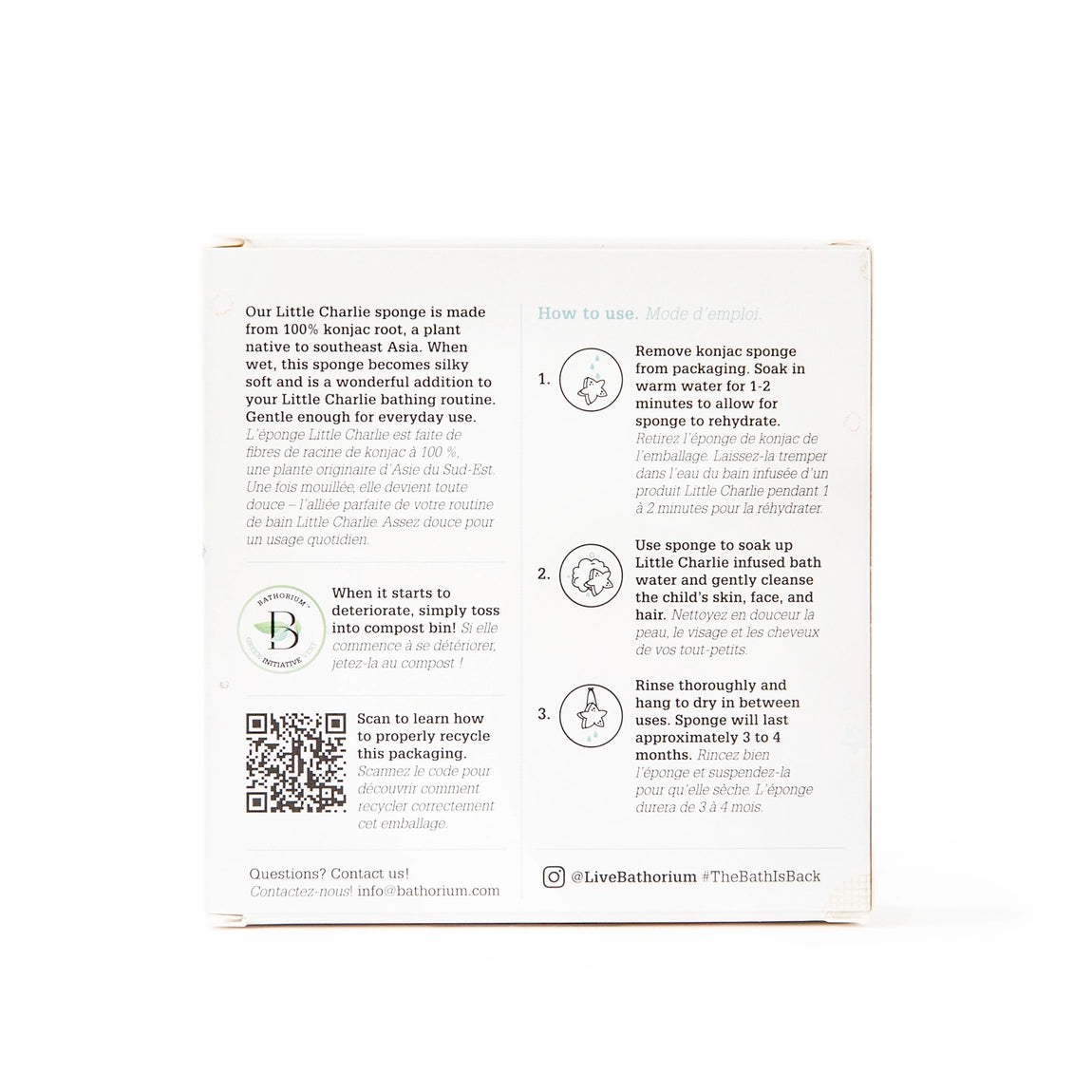 little charlie™ Bath Soak & Konjac Sponge Gift Set