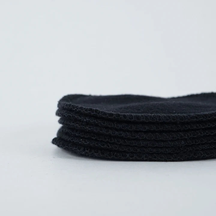Organic Cotton and Hemp Facial Rounds, Black