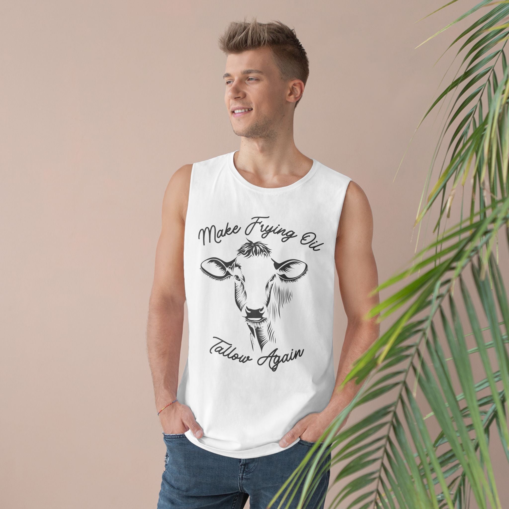 Make Frying Oil Tallow Again - Unisex Barnard Tank , Various Colors Ivy & Fields
