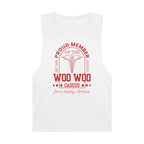 Proud Member of the Woo Woo Caucus - Unisex Muscle Tee, Red Ivy & Fields