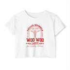 Proud Member of the Woo Woo Caucus - Women's Crop Top, Red Ivy & Fields