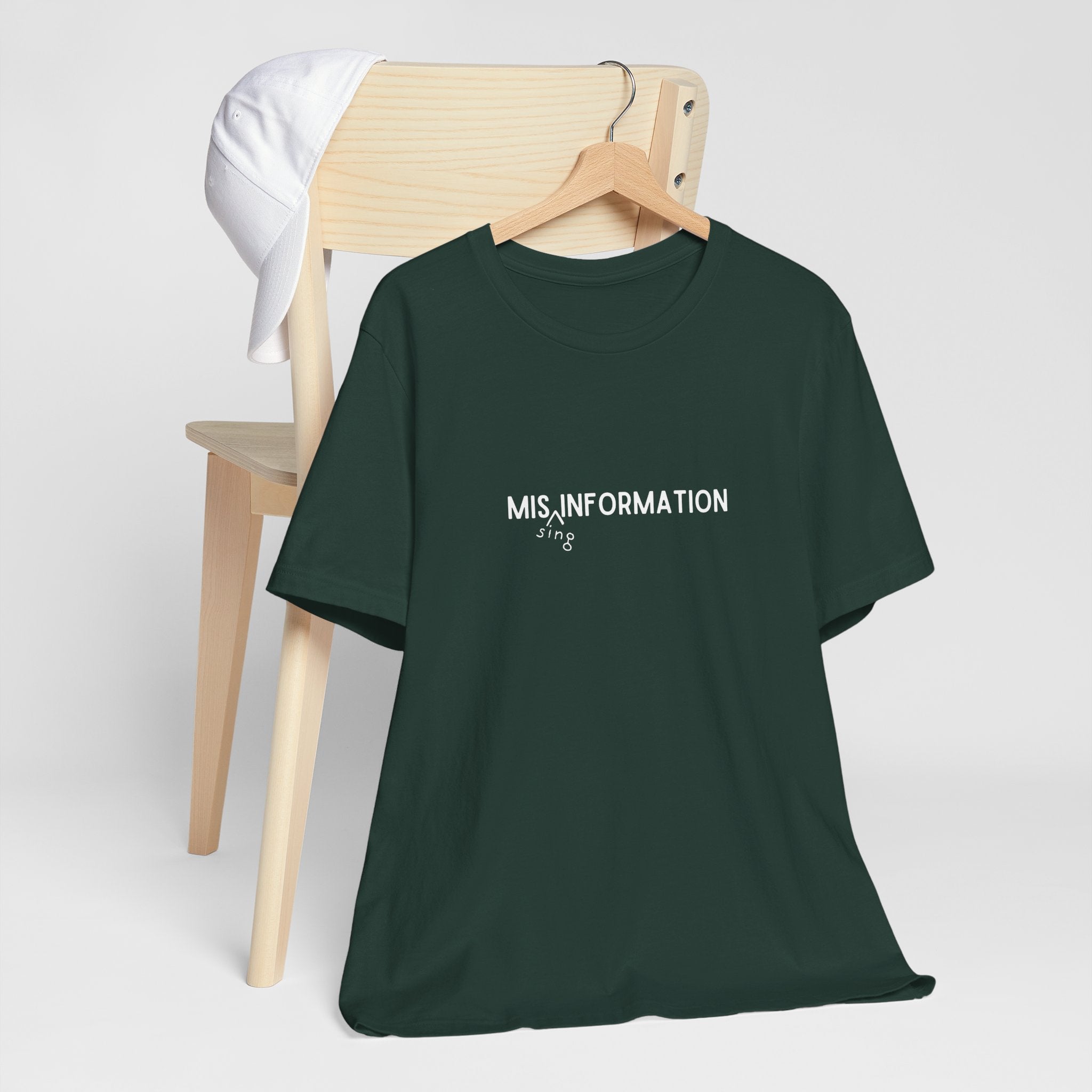 Mis(sing) Information - Unisex Jersey Short Sleeve Tee, Various Colors Ivy & Fields