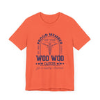 Proud Member of the Woo Woo Caucus - Unisex Jersey Short Sleeve Tee, Navy Ivy & Fields