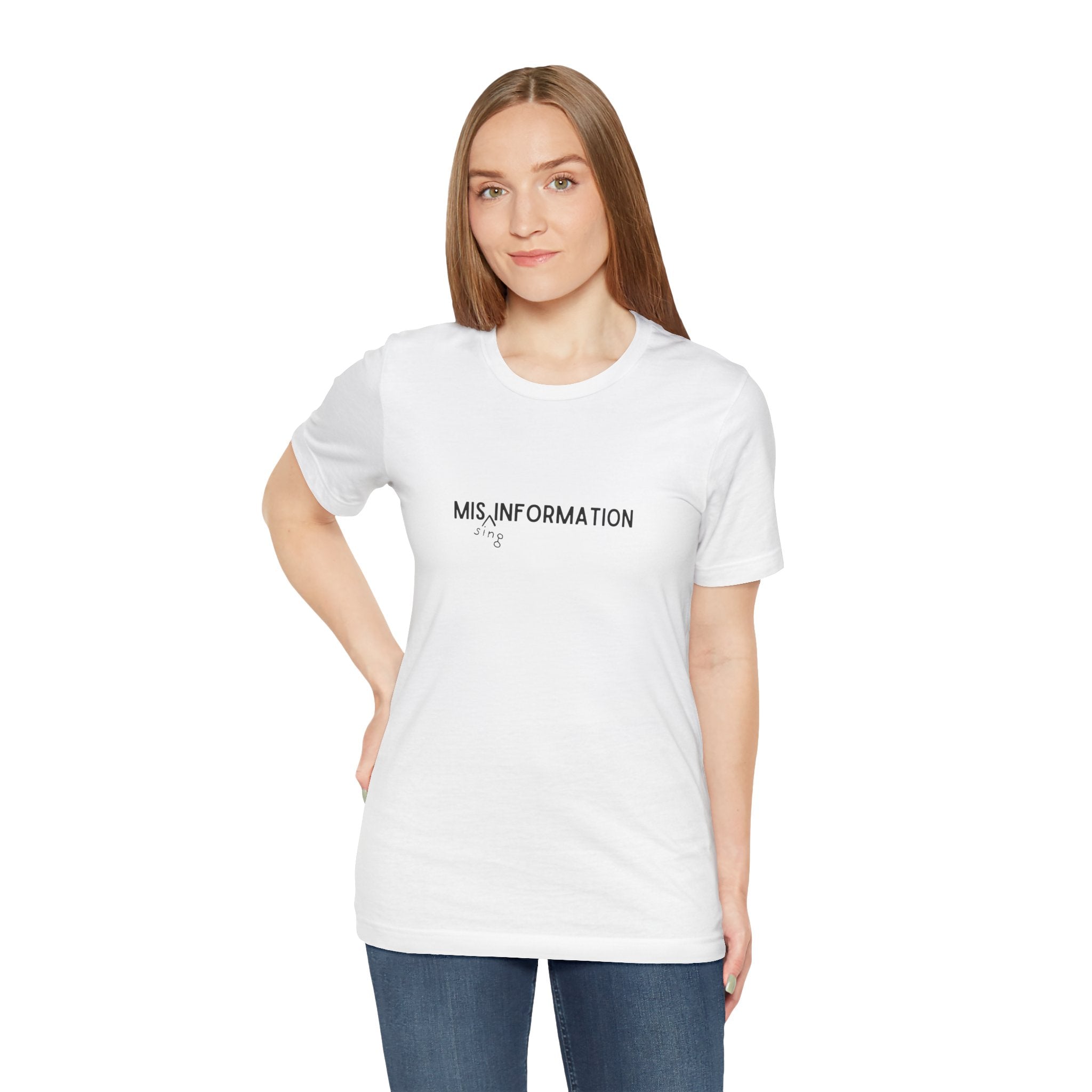 Mis(sing) Information - Unisex Jersey Short Sleeve Tee, Various Colors Ivy & Fields