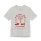 Proud Member of the Woo Woo Caucus - Unisex Jersey Short Sleeve Tee, Red Ivy & Fields