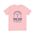 Proud Member of the Woo Woo Caucus - Unisex Jersey Short Sleeve Tee, Navy Ivy & Fields