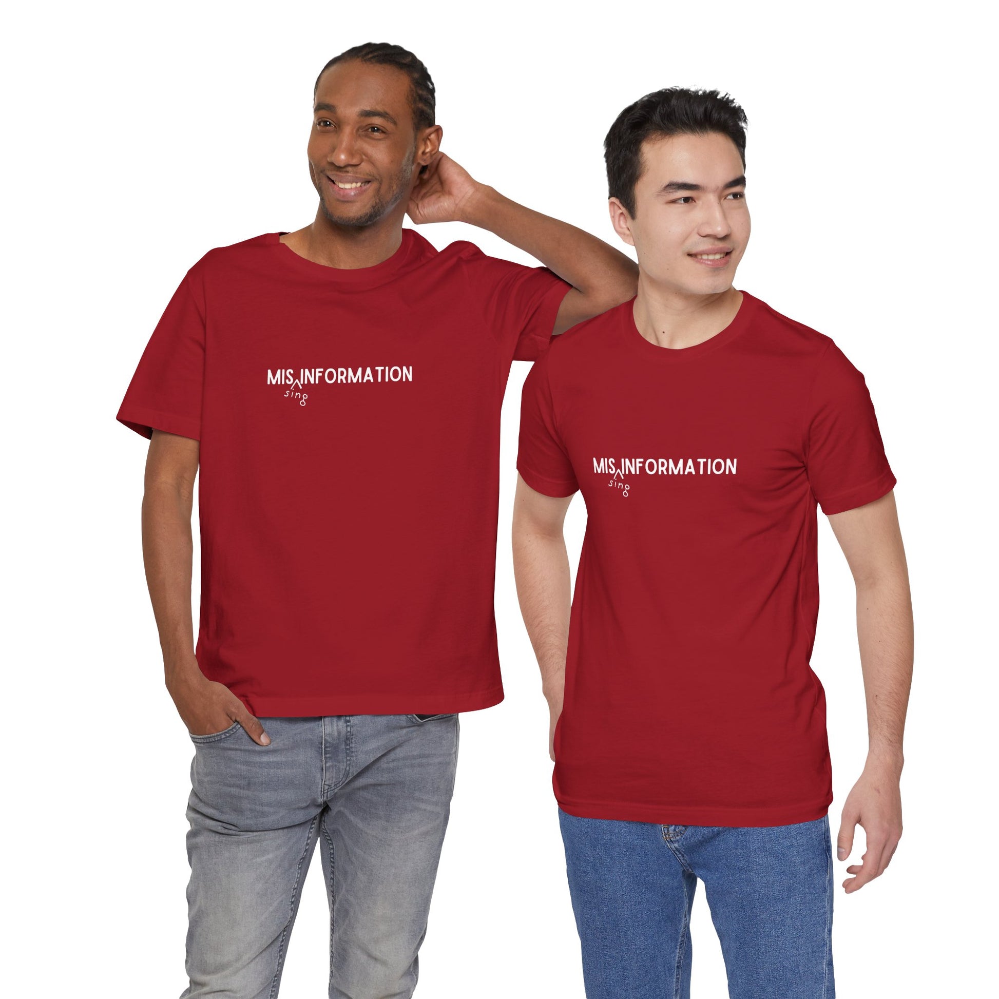 Mis(sing) Information - Unisex Jersey Short Sleeve Tee, Various Colors