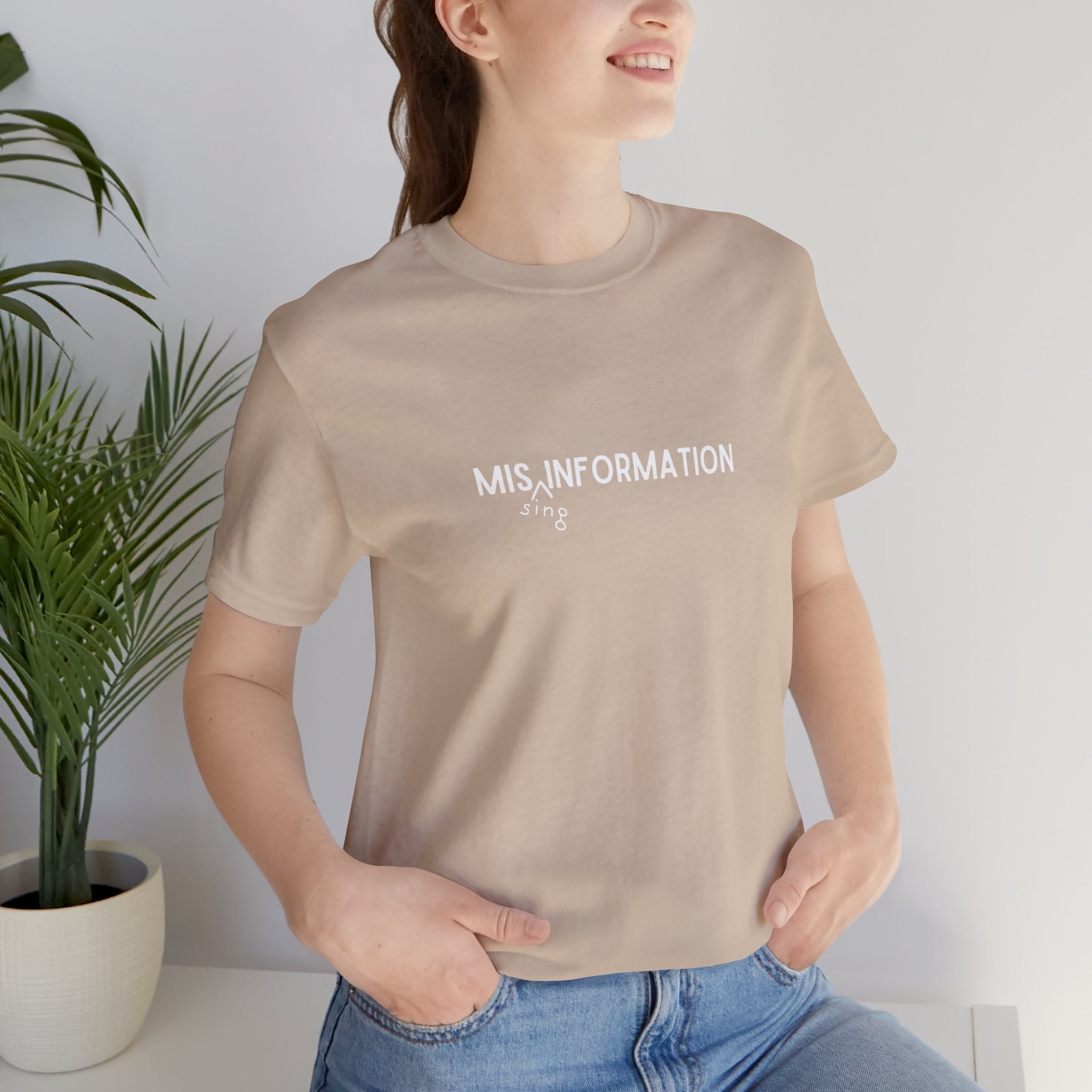 Mis(sing) Information - Unisex Jersey Short Sleeve Tee, Various Colors Ivy & Fields