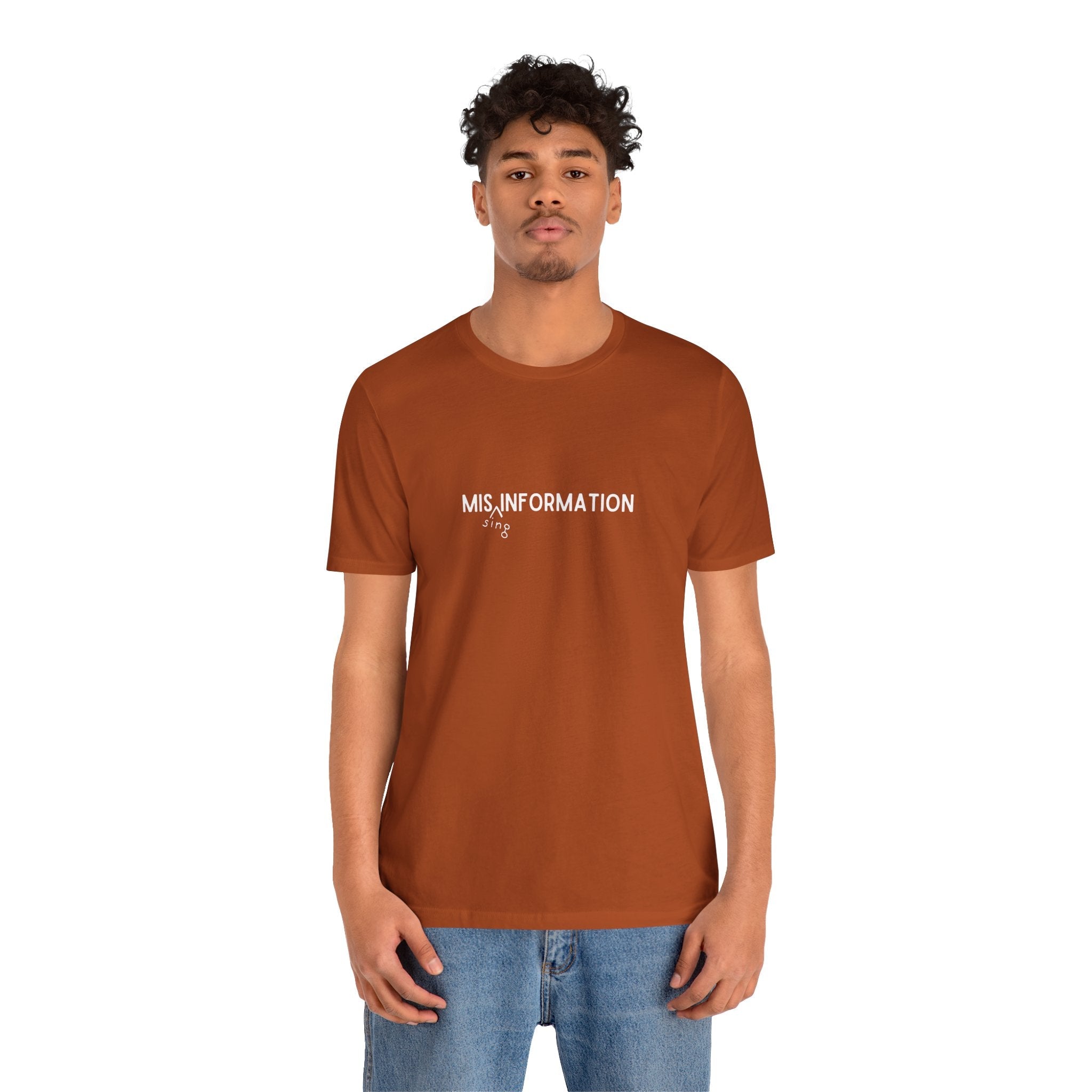 Mis(sing) Information - Unisex Jersey Short Sleeve Tee, Various Colors Ivy & Fields