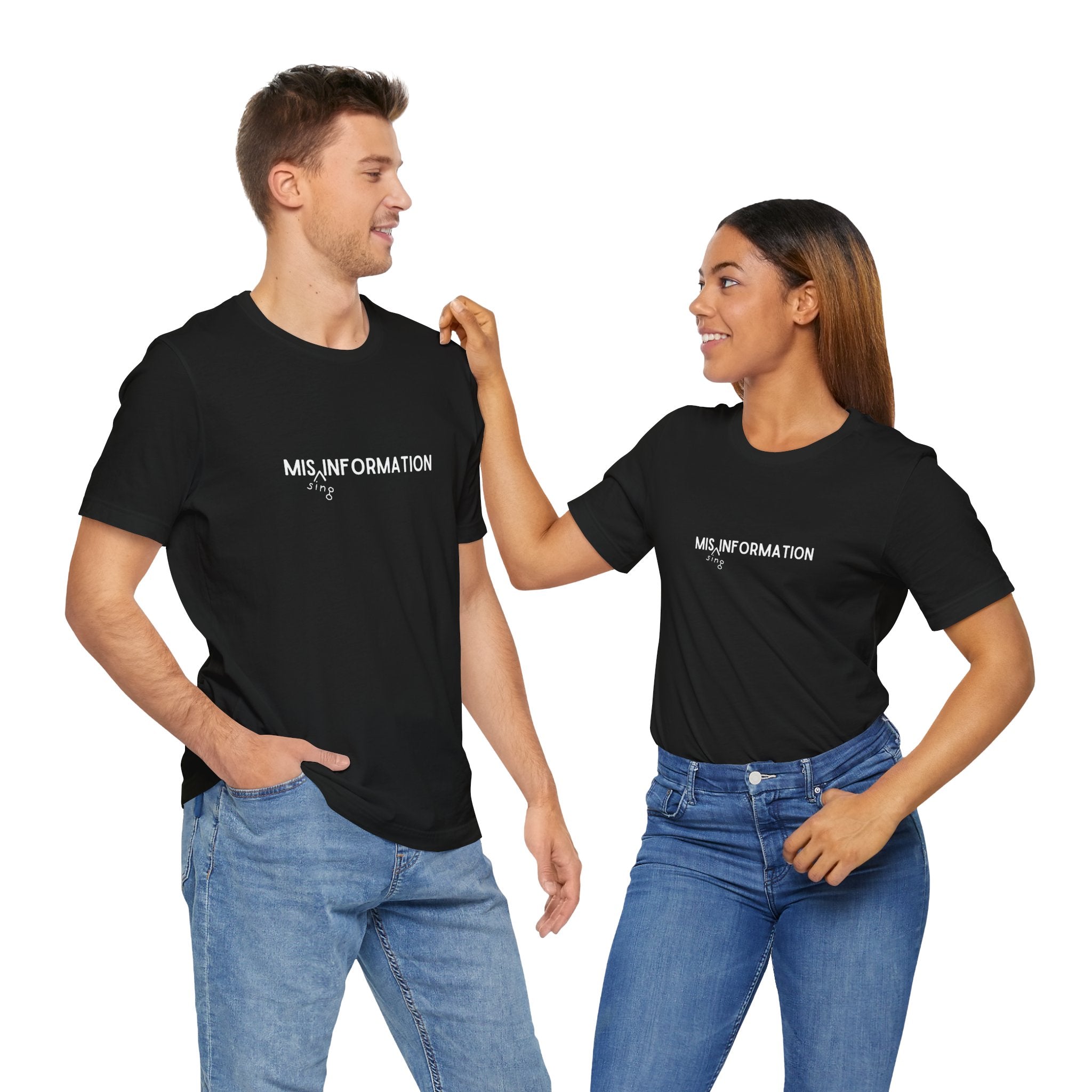 Mis(sing) Information - Unisex Jersey Short Sleeve Tee, Various Colors Ivy & Fields
