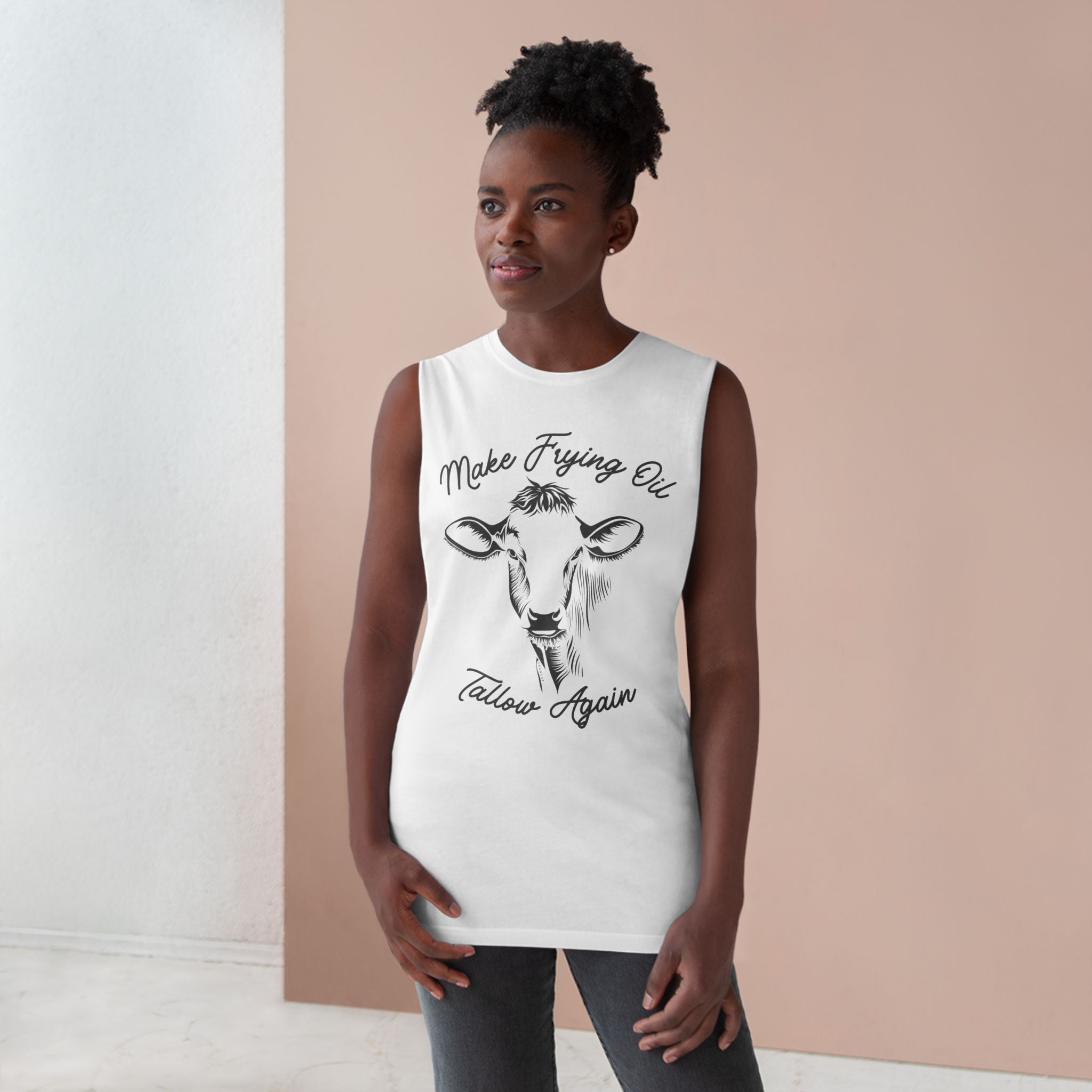 Make Frying Oil Tallow Again - Unisex Barnard Tank , Various Colors Ivy & Fields