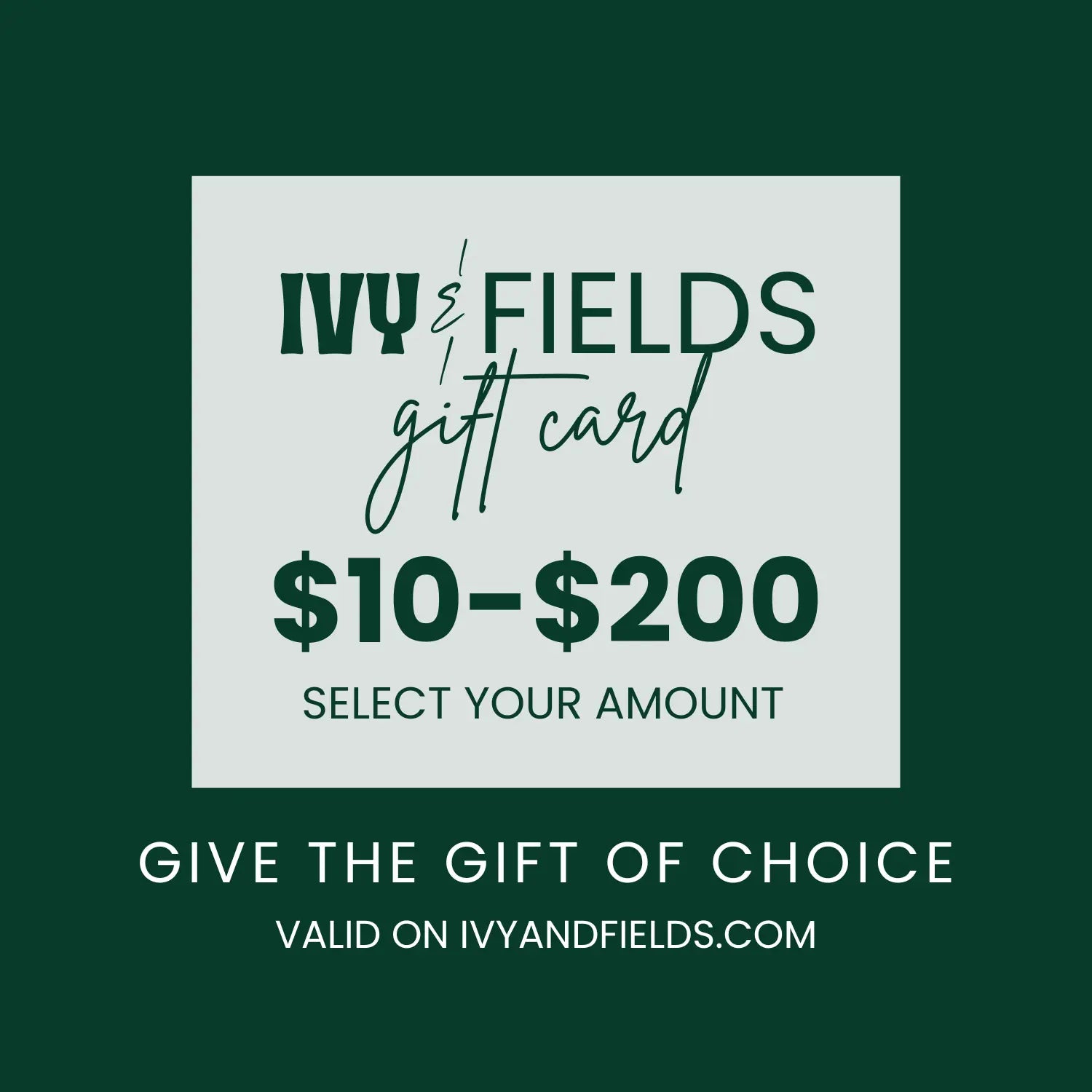 E-Gift Card Ivy & Fields