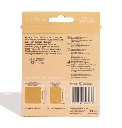 Large Mixed Natural Bamboo Bandages