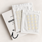 Open Magic Mend box with sheets of hydrocolloid pimple patches