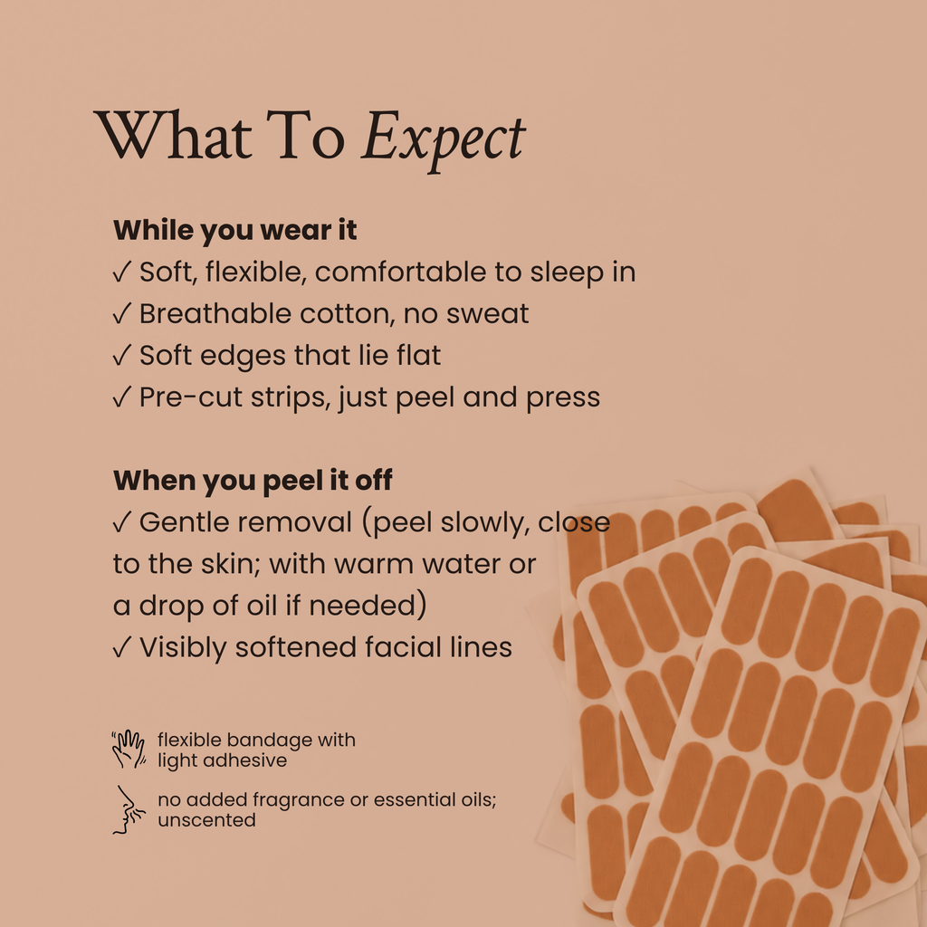 What to expect from Moon Cast face tape while you wear it and when you peel it off
