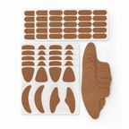 What's inside Moon Cast with the add-on: 100 pre-cut strips plus 8 large forehead patches
