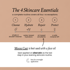 Where Moon Cast face tape fits in your evening skincare routine, applied last after your skincare has absorbed