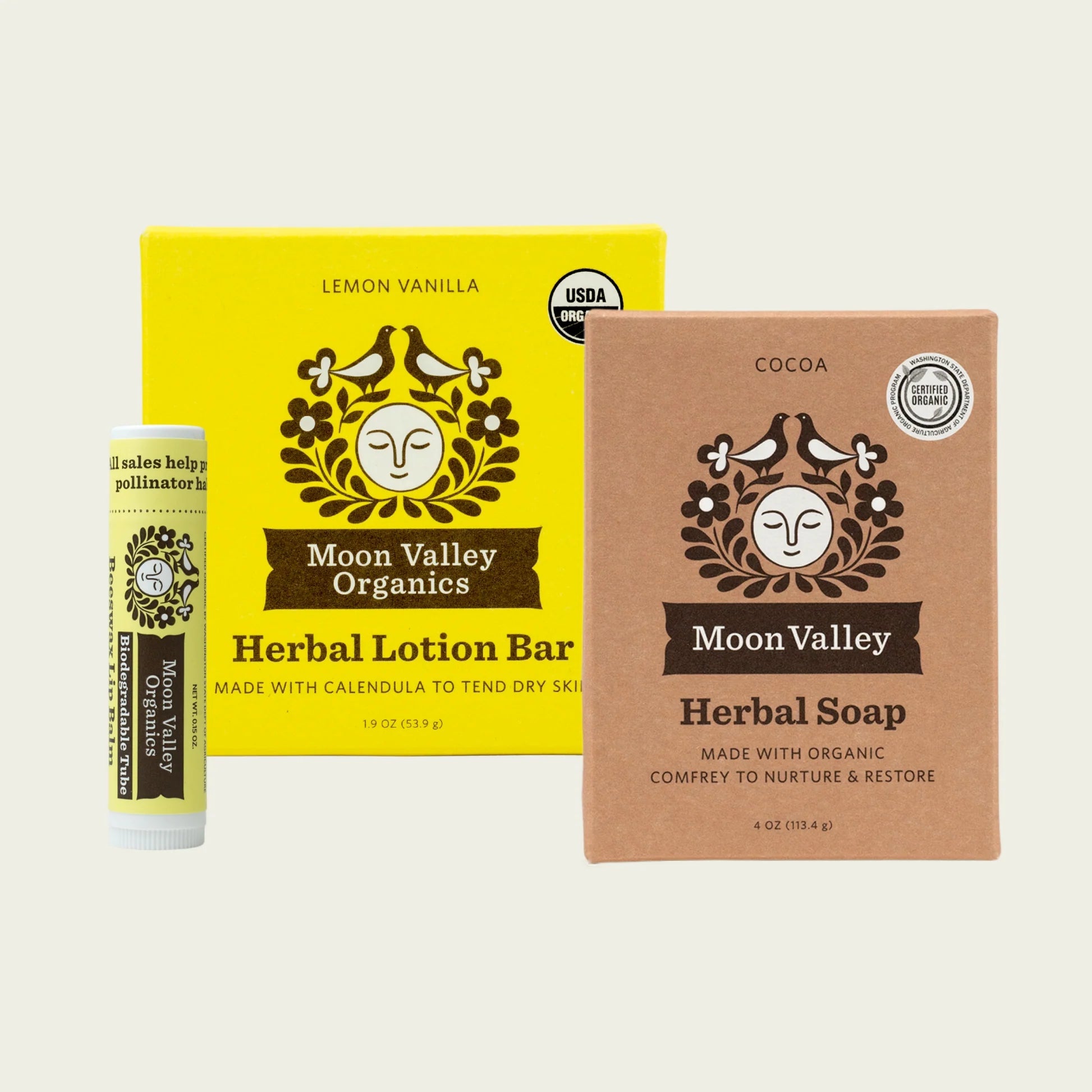 Skin Essentials 3-Piece Set, Cocoa + Lemon Vanilla – Ivy & Fields