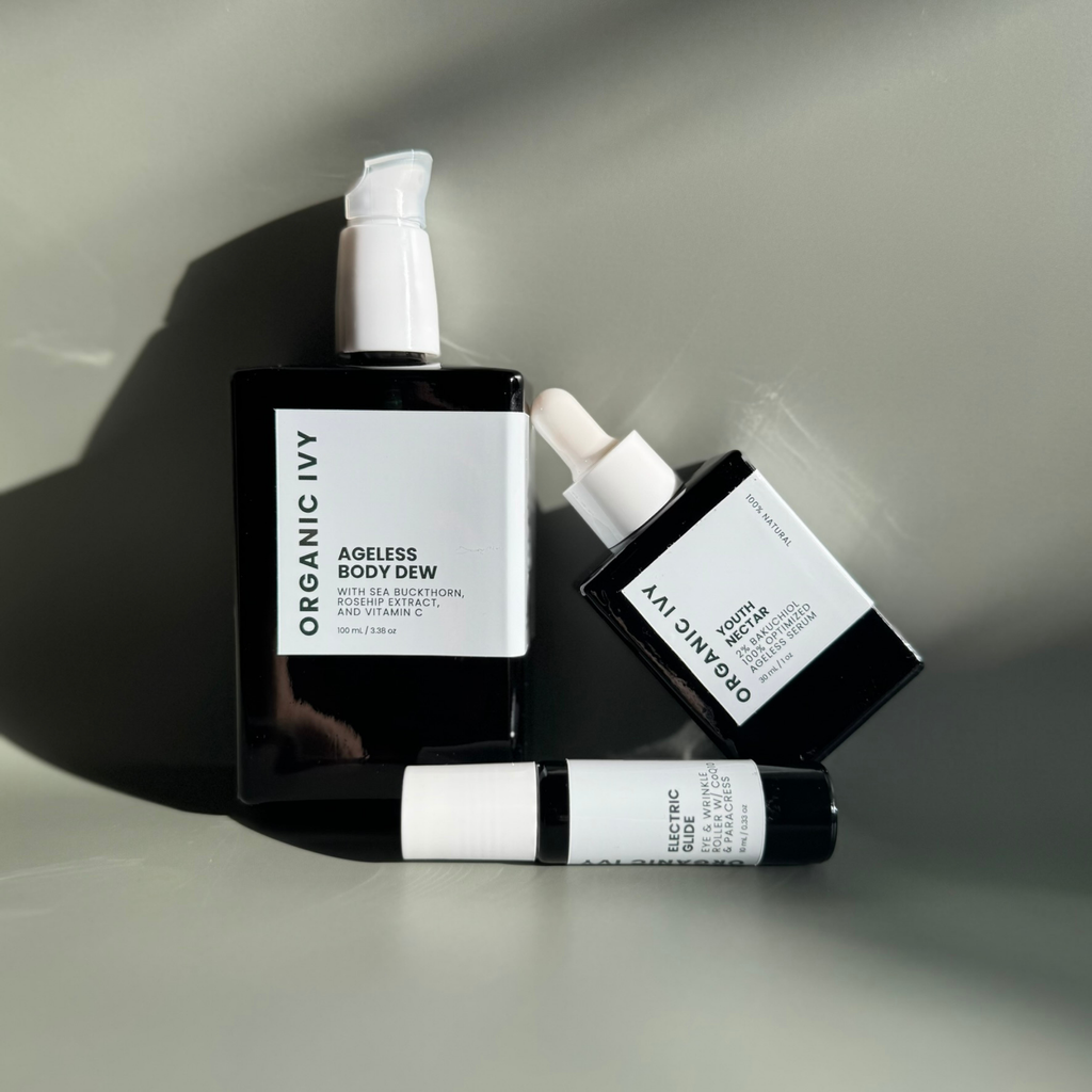 Ageless Trio (Youth Nectar, Body Dew, Electric Glide Eye and Wrinkle Roller)