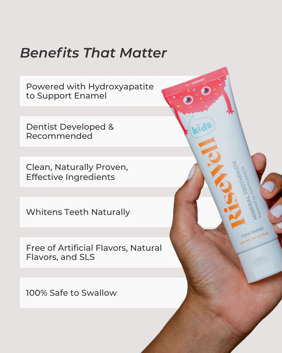Kids Mineral Toothpaste, Fluoride-Free