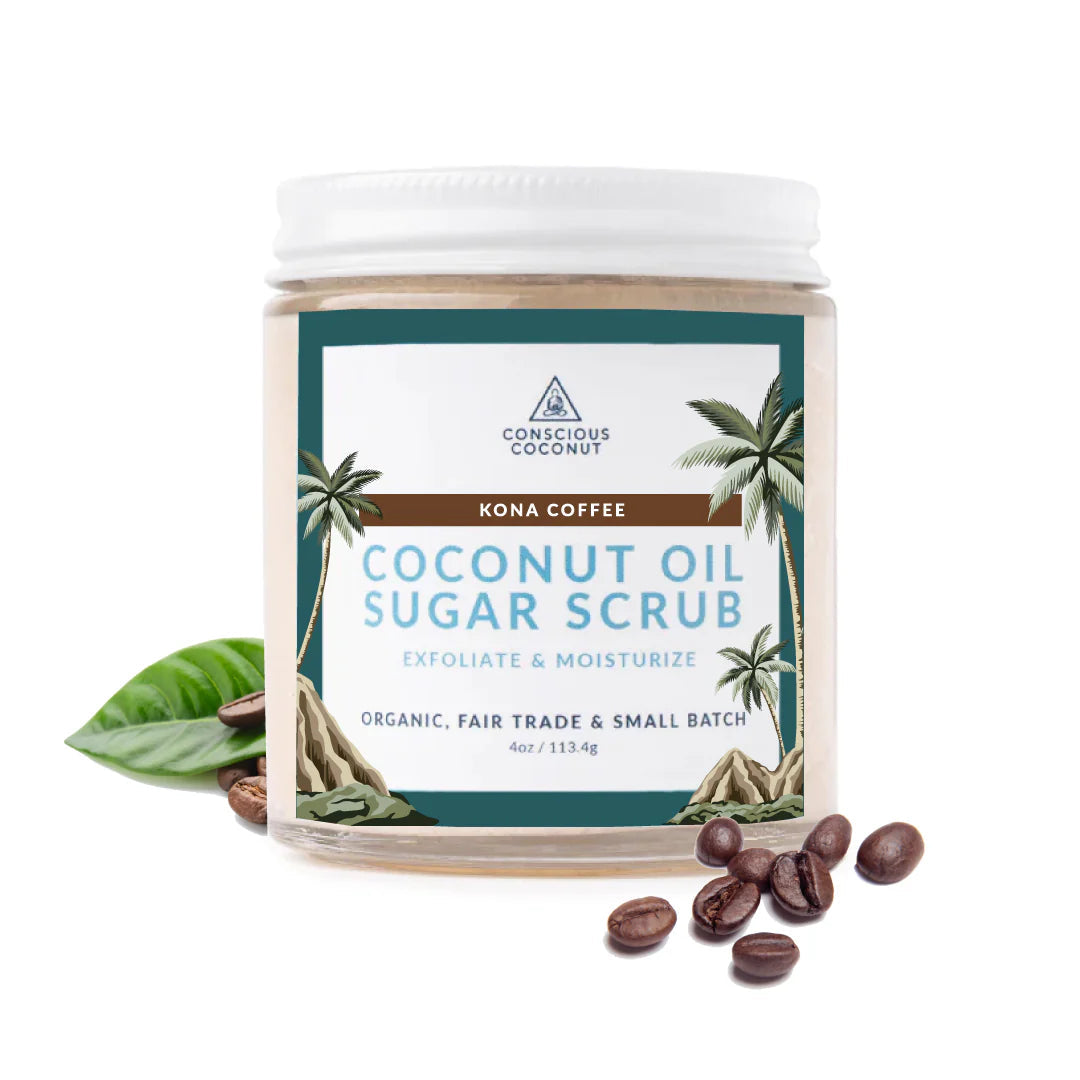 Organic Coconut Oil Sugar Scrubs Conscious Coconut