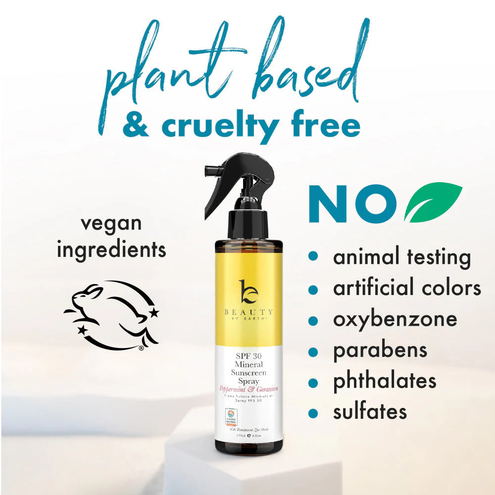 Mineral Sunscreen Spray SPF 30, Vanilla and Coconut Beauty by Earth