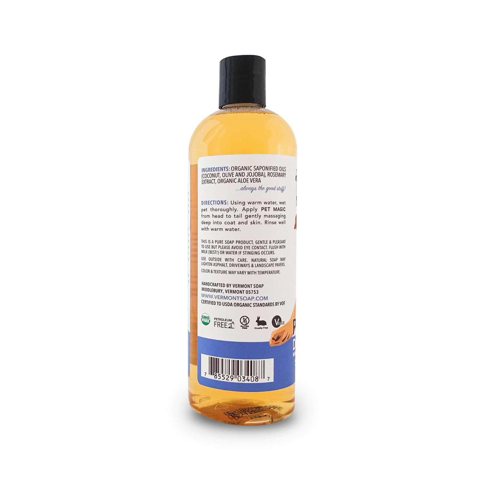 Pet Magic Organic Dog Shampoo Vermont Soap
