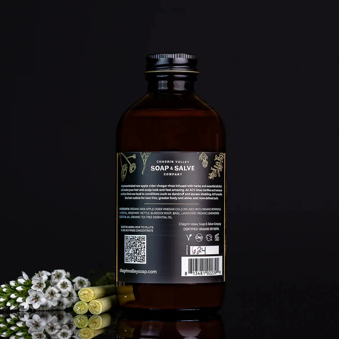 Apple Cider Vinegar Hair Rinse Concentrate Chagrin Valley Soap & Salve Company
