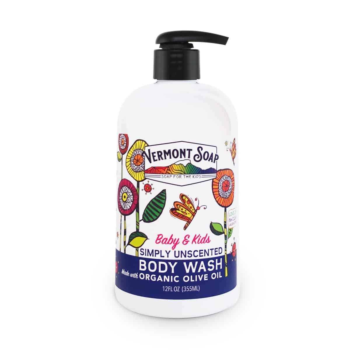 Baby & Kids Simply Unscented Shea Butter Body Wash Vermont Soap