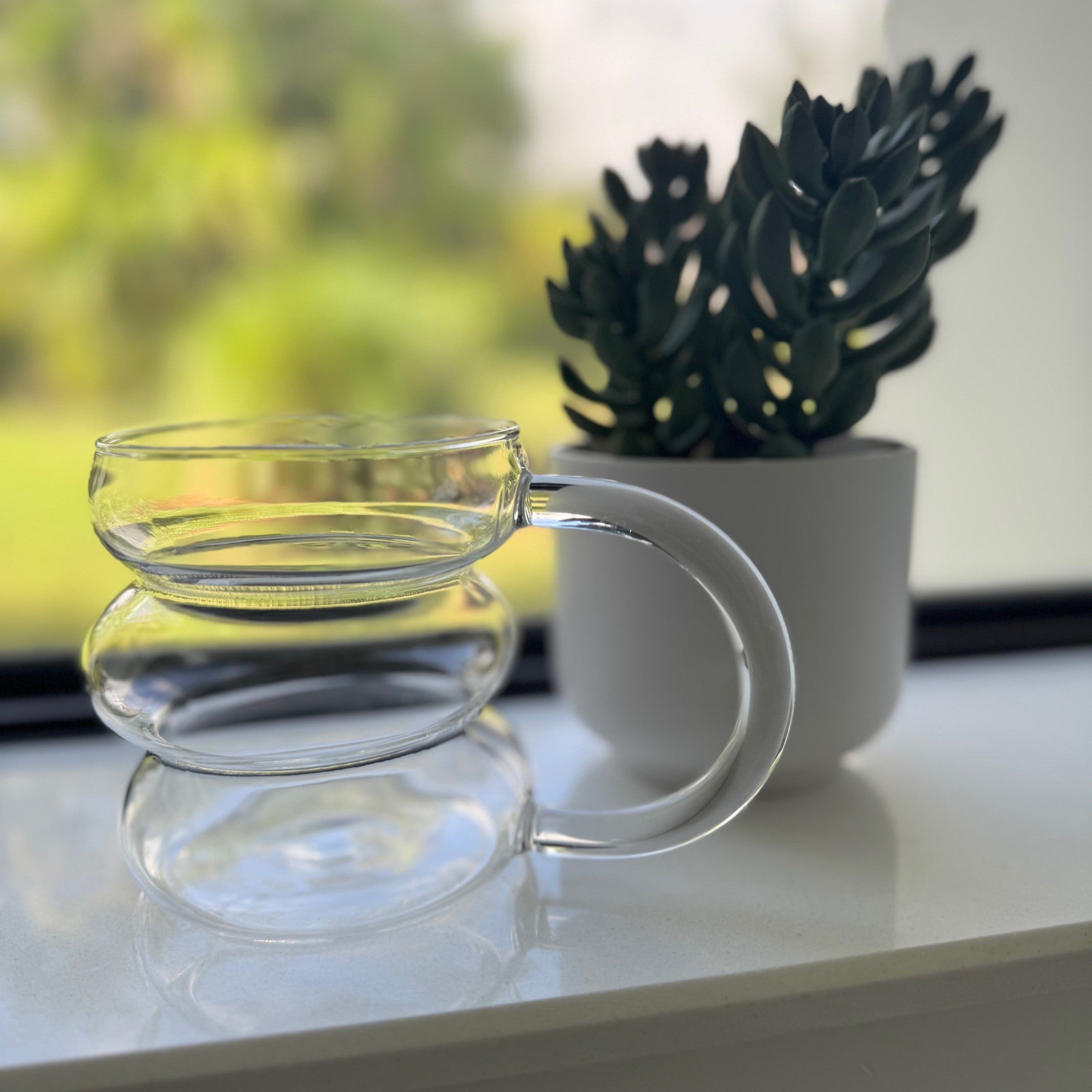 Trendy Bubble Glass Mug Ivy & Fields
