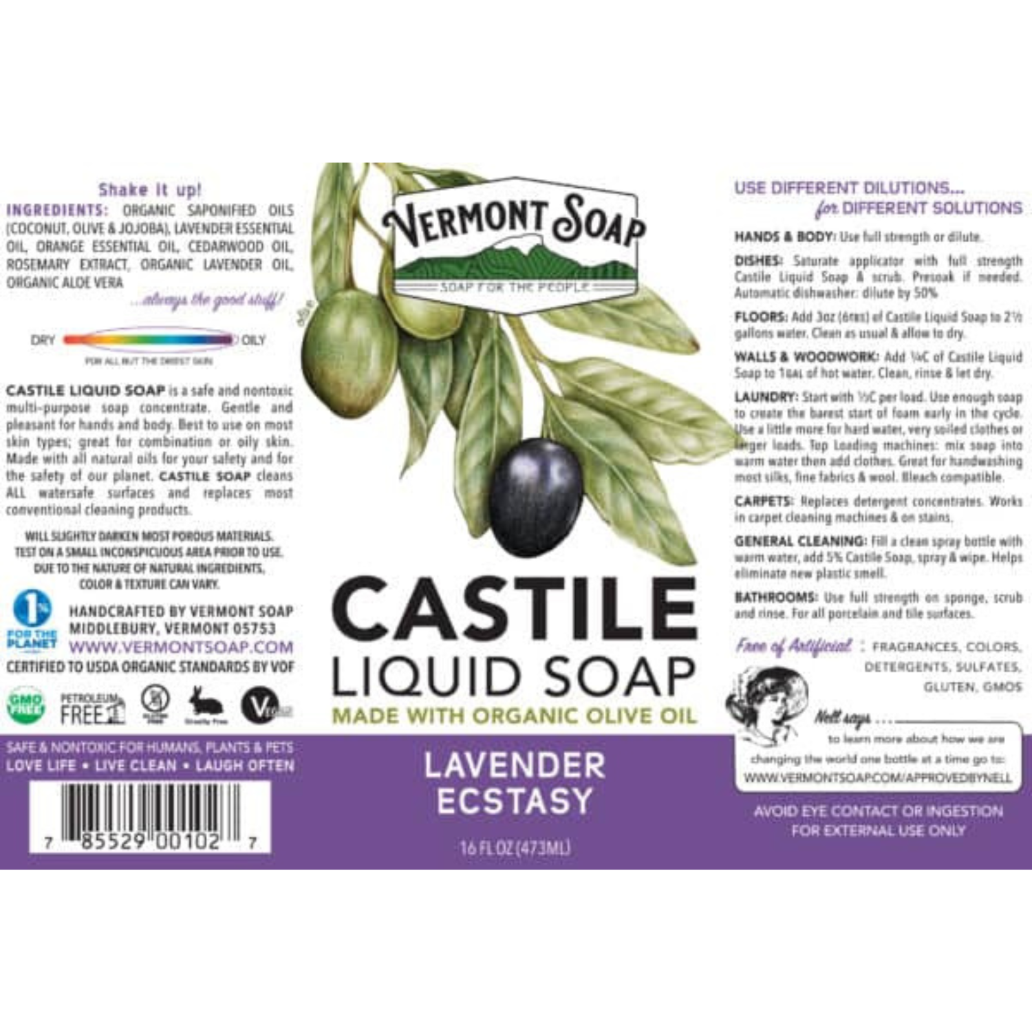 Organic Castile Soap Vermont Soap