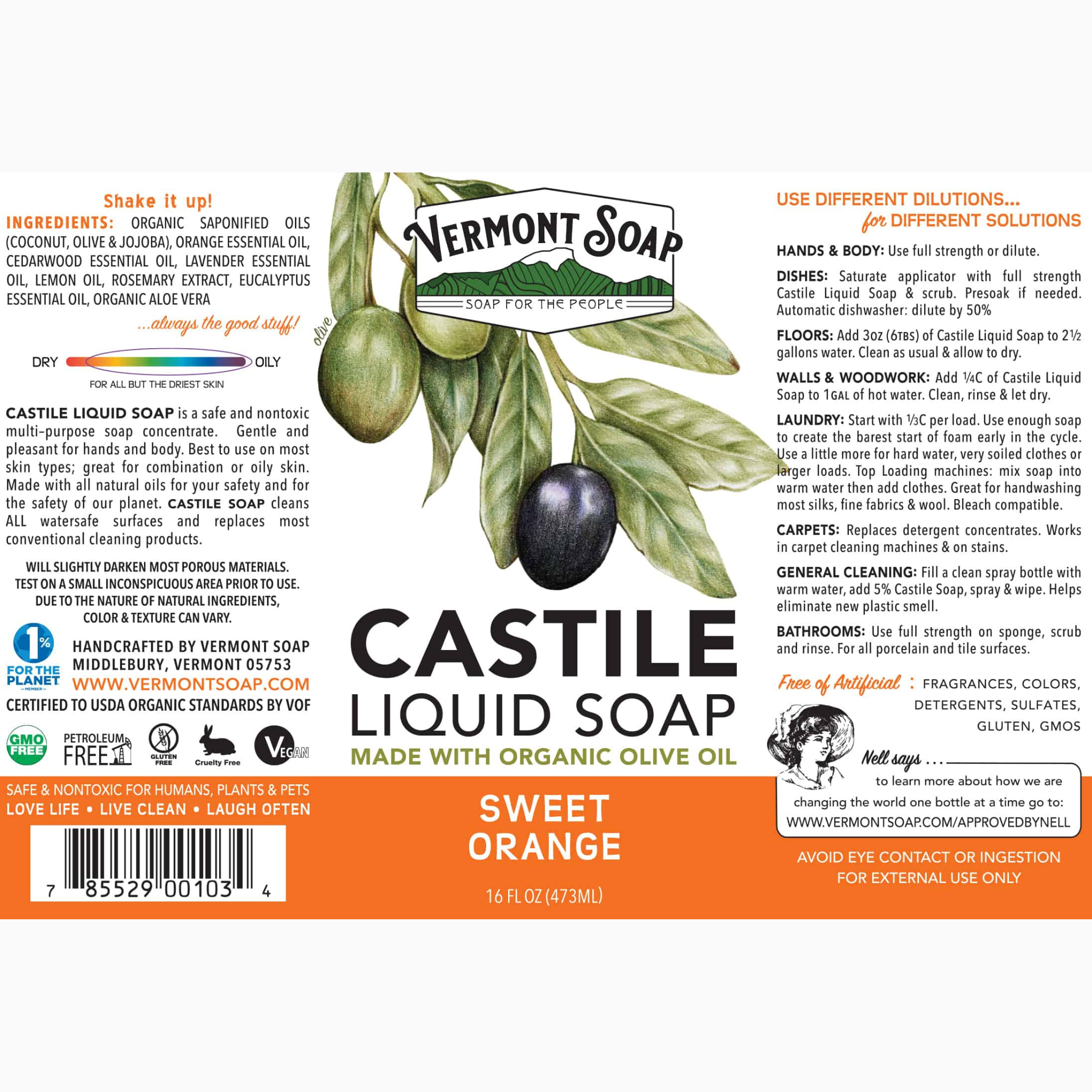 Organic Castile Soap Vermont Soap