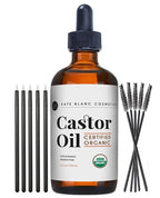Organic Castor Oil Set with Applicators Kate Blanc Cosmetics