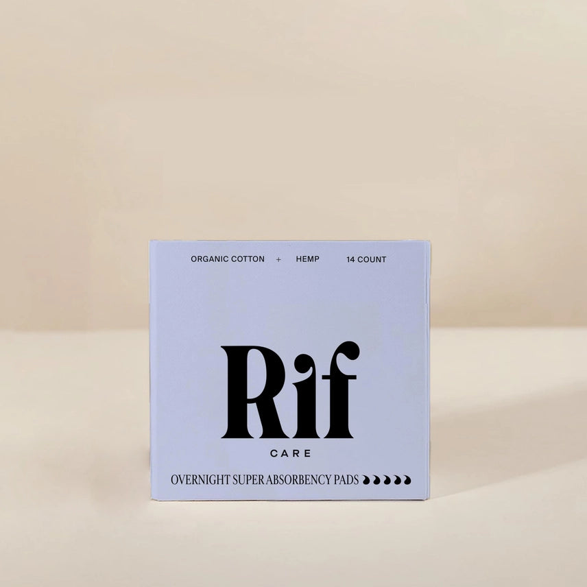 Hemp and Organic Cotton Biodegradable Pads Rif Care