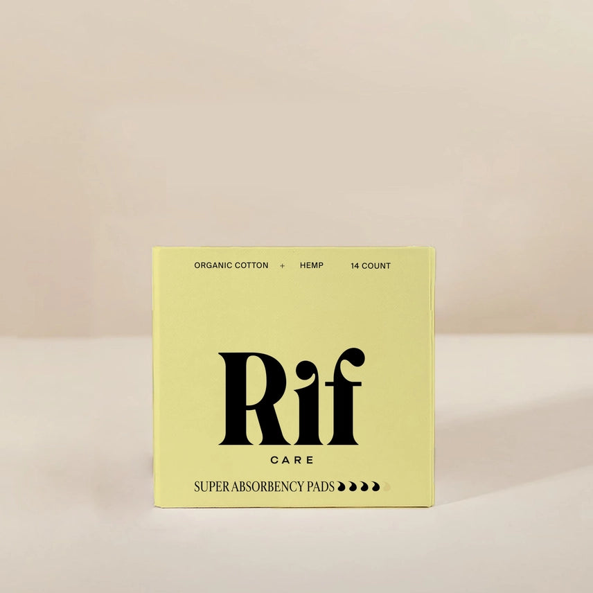 Hemp and Organic Cotton Biodegradable Pads Rif Care