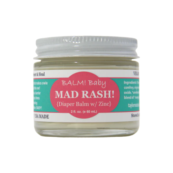 Balm! Baby - Mad Rash Diaper Balm and All Purpose Skin Aid w/ Zinc Taylor's Naturals
