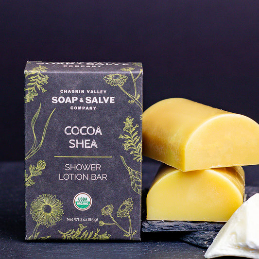 Shower Butter Bar, Organic Cocoa Shea