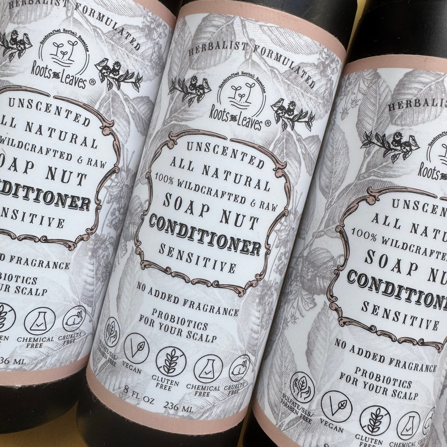 All Natural Soapnut Probiotic Hair Conditioner (Quat Free)