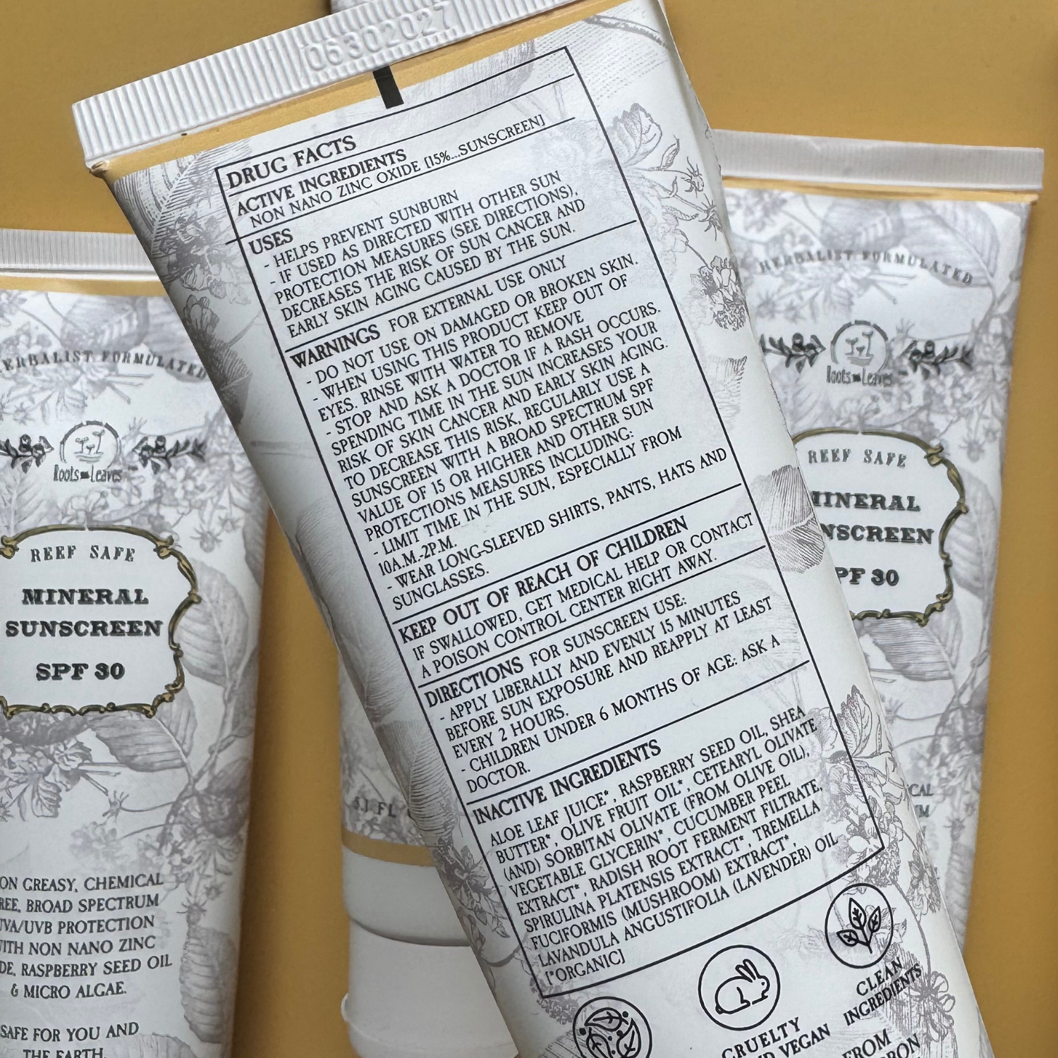 Vegan Mineral SPF 30 Sunscreen, 5 oz