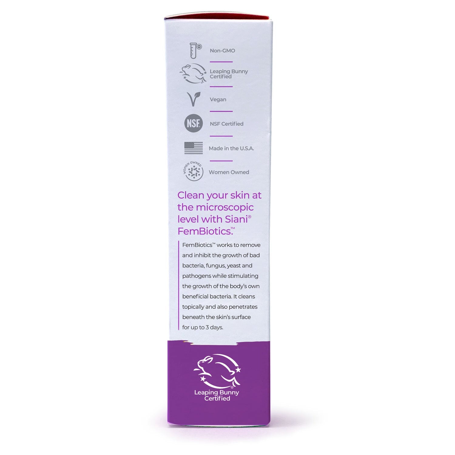 FemBiotics Natural Probiotic Skin Care for Women Siani Probiotic Body Care