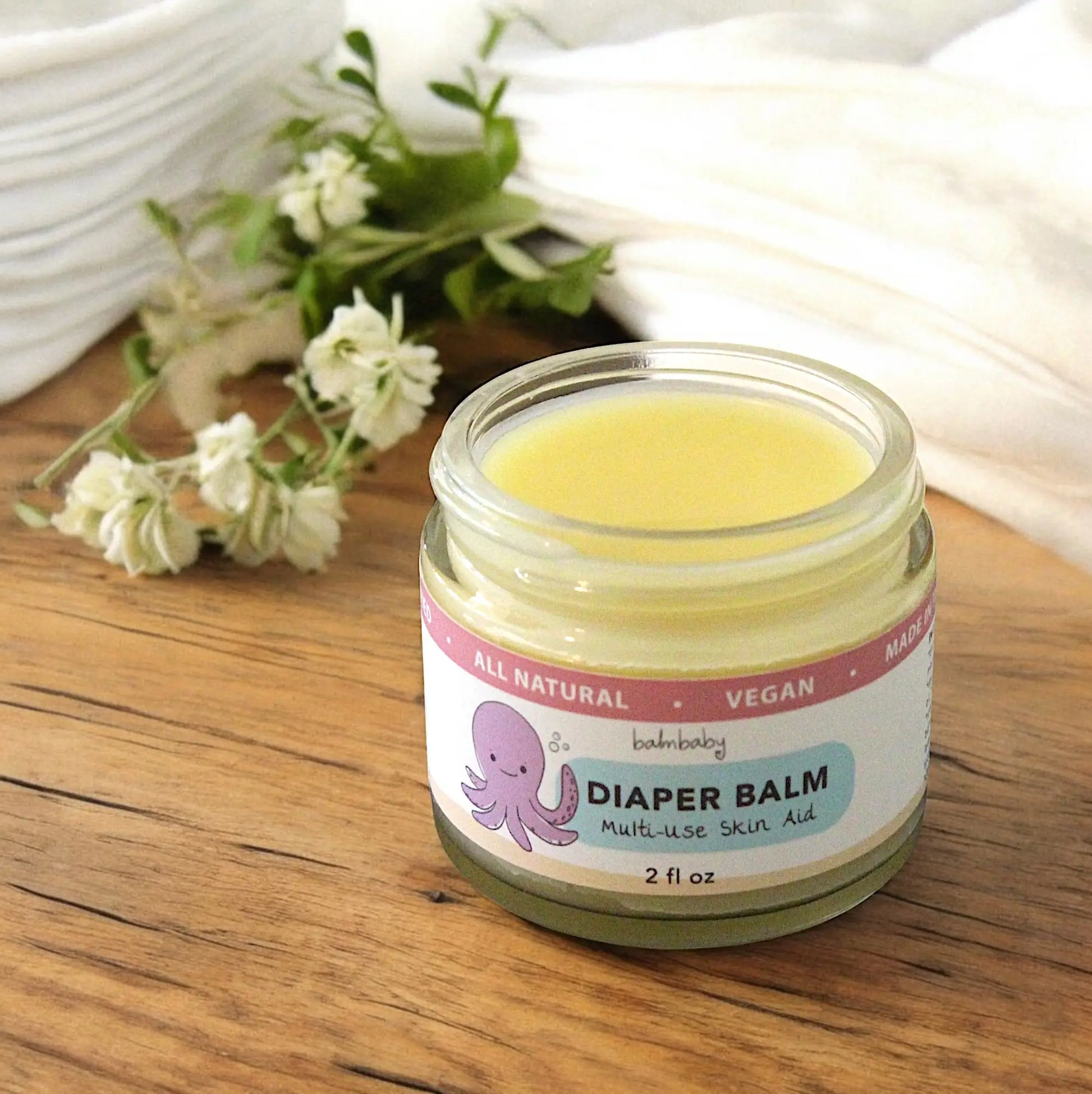 Balm! Baby - Organic Diaper Balm and All Purpose Skin Aid (no Zinc)