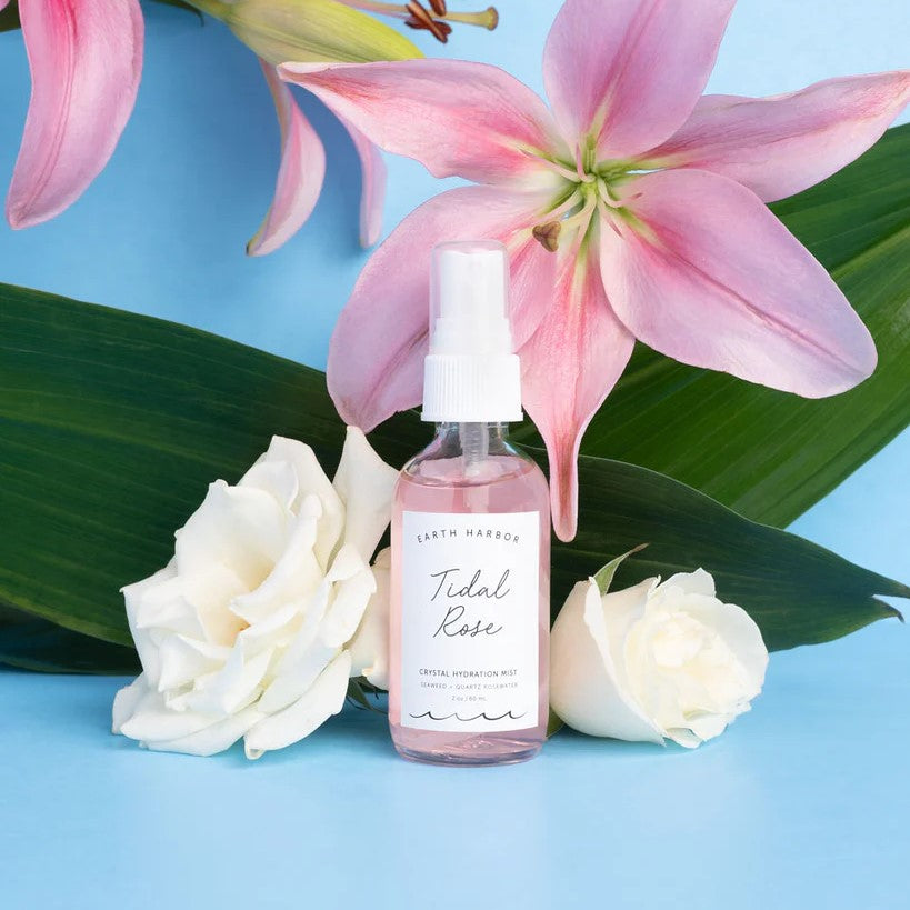 Tidal Rose, Hydration Mist: Rose Water + Rose Quartz Earth Harbor