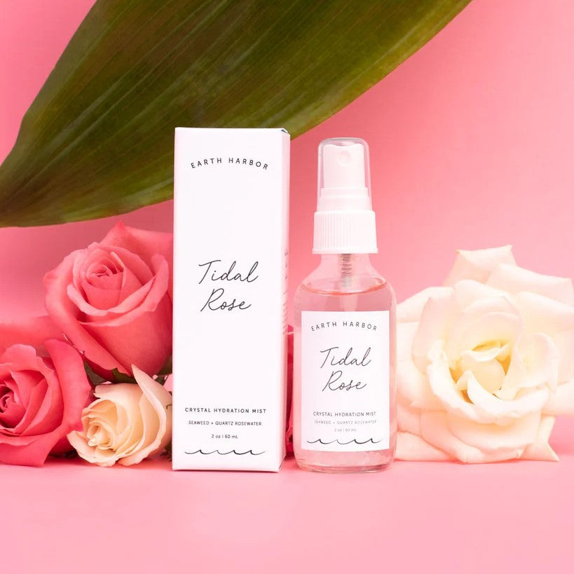Tidal Rose, Hydration Mist: Rose Water + Rose Quartz Earth Harbor